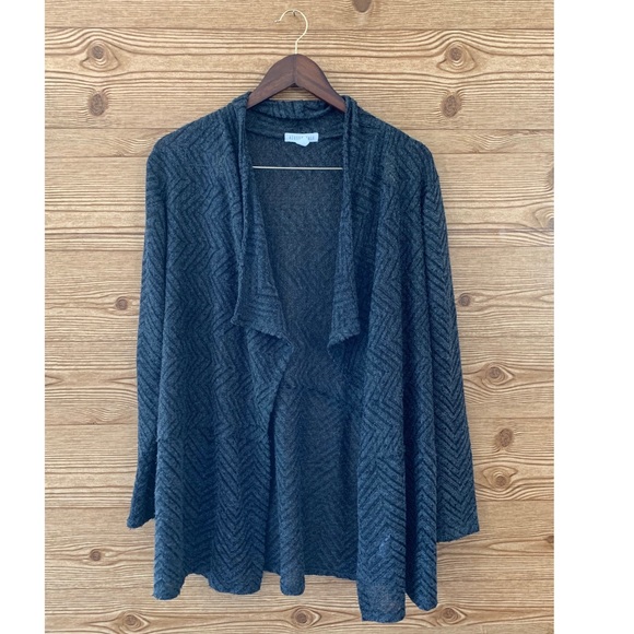 AEROPOSTALE CARDIGAN GREY GRAY SWEATER OPEN - Picture 3 of 7